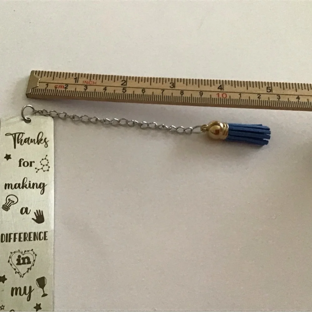 Metal Bookmarks with  Tassel  - Teacher Appreciation Bookmarks - Teacher gifts. - Picture 16 of 16